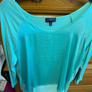 The Limited Green Blouse with Long Sleeves and Relaxed Fit